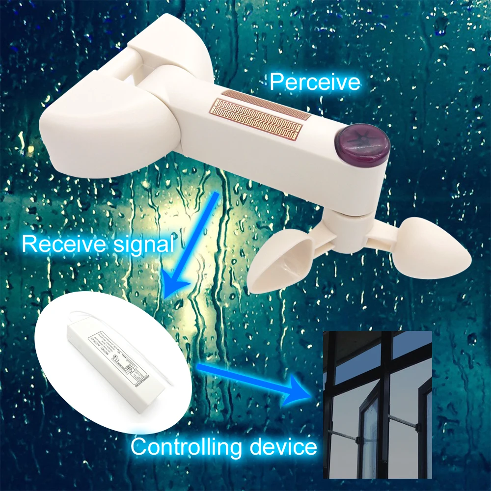 Interruptor RF A-OK Original, Asistente Doméstico Inteligente, Sensor Inalámbrico de Viento, Luz y Lluvia, Control Remoto Universal de 433Mhz para Motor de Toldo