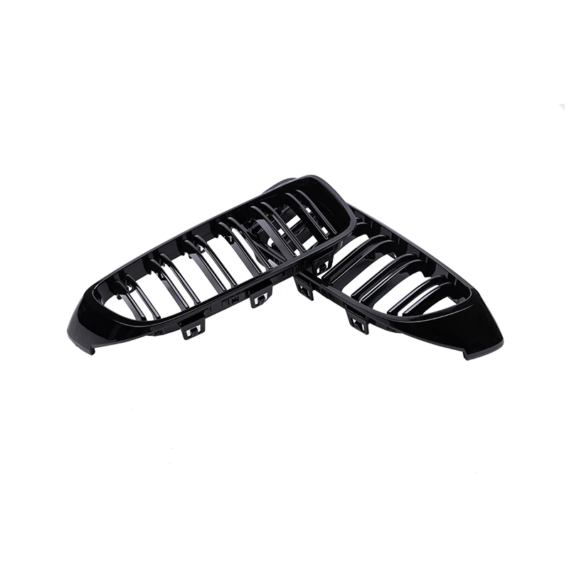 Rejilla delantera de parachoques para coche, accesorio de color negro brillante de doble listón para BMW serie 4, F32, F33, F36, M3, F80, M4, F82, 12-18