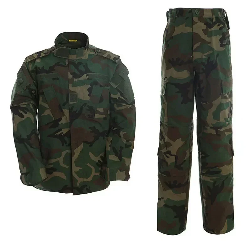 Uniforme táctico de camuflaje para exteriores, chaqueta Airsoft, ropa de combate, BDU Camo, traje de caza, chaqueta y pantalones de entrenamiento
