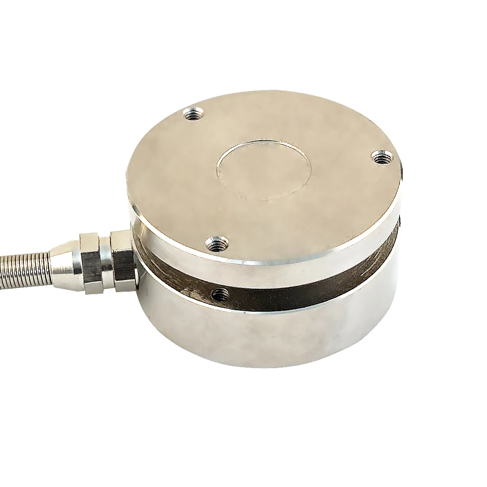 Celda de Carga de 58mm con Pantalla Digital, Sensor de Acero Aleado de 10t para Pesaje Industrial y Medición de Fuerza