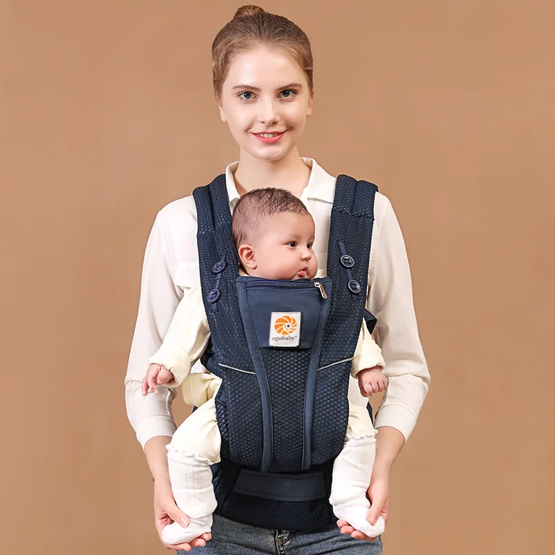 Portabebés Egobaby brisa con caja e instalación, portabebés, mochila, portabebés, portabebés para niños pequeños, tirantes envolventes 360