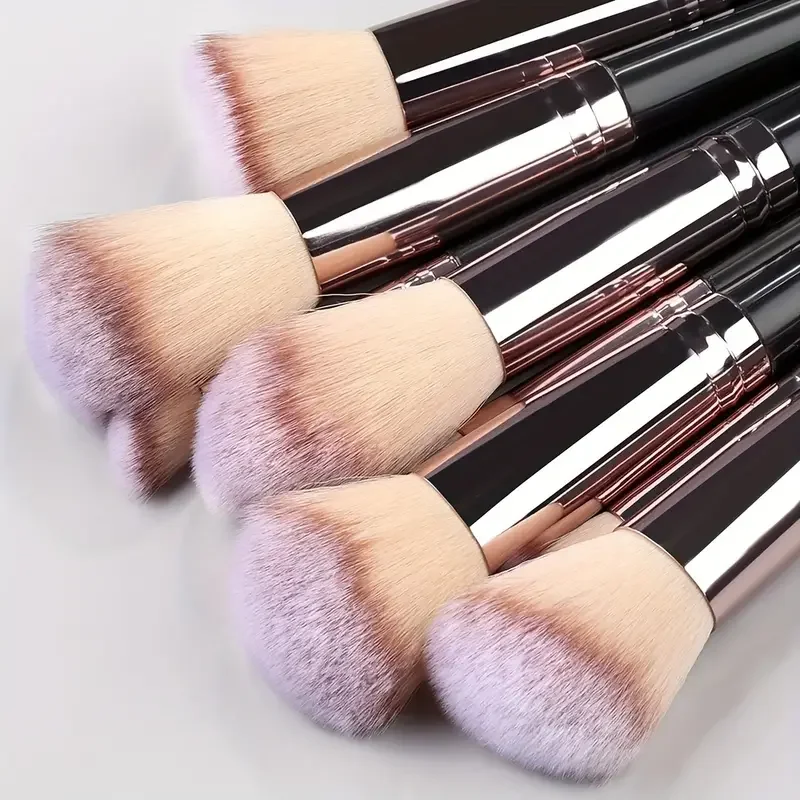 Juego de 3-20 Brochas de Maquillaje Suaves y Esponjosas para Sombras de Ojos, Base, Corrector, Difuminado y Colorete, Brocha Kabuki Profesional, Herramienta de Belleza para Mujer