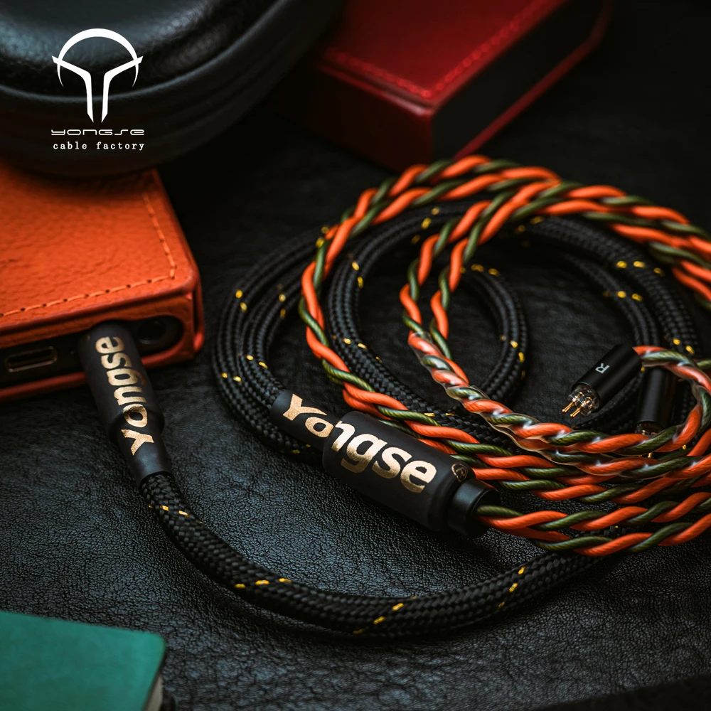 Yongse Stormrise Cable de actualización de material mixto de cobre chapado en plata OCC de aleación de paladio de cobre-plata-cobre de alta calidad