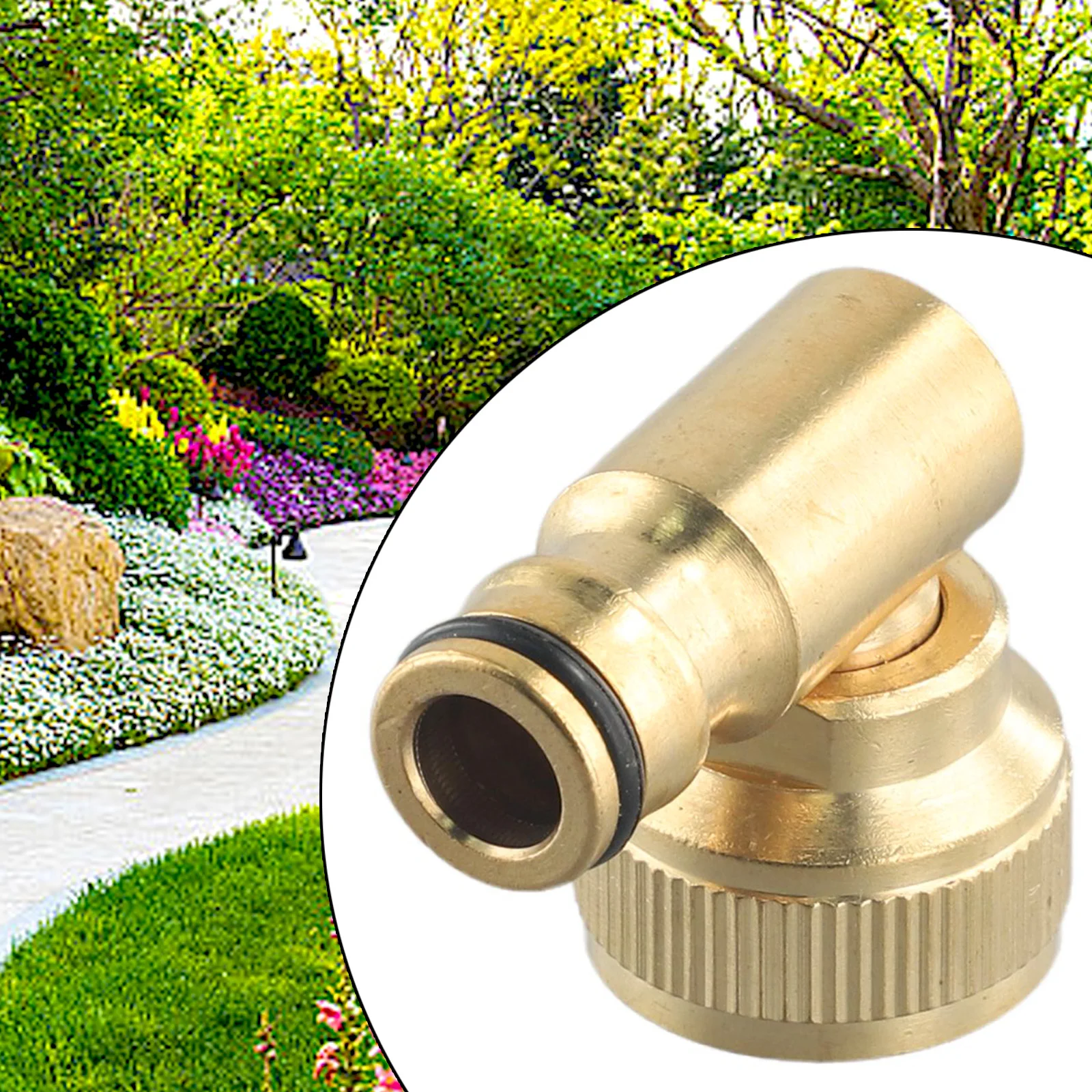 Conector rápido de codo giratorio de carrete de manguera para Hoselock, Conector de grifo roscado hembra de 3/4 pulgadas, conectores de riego de jardín de 90 grados