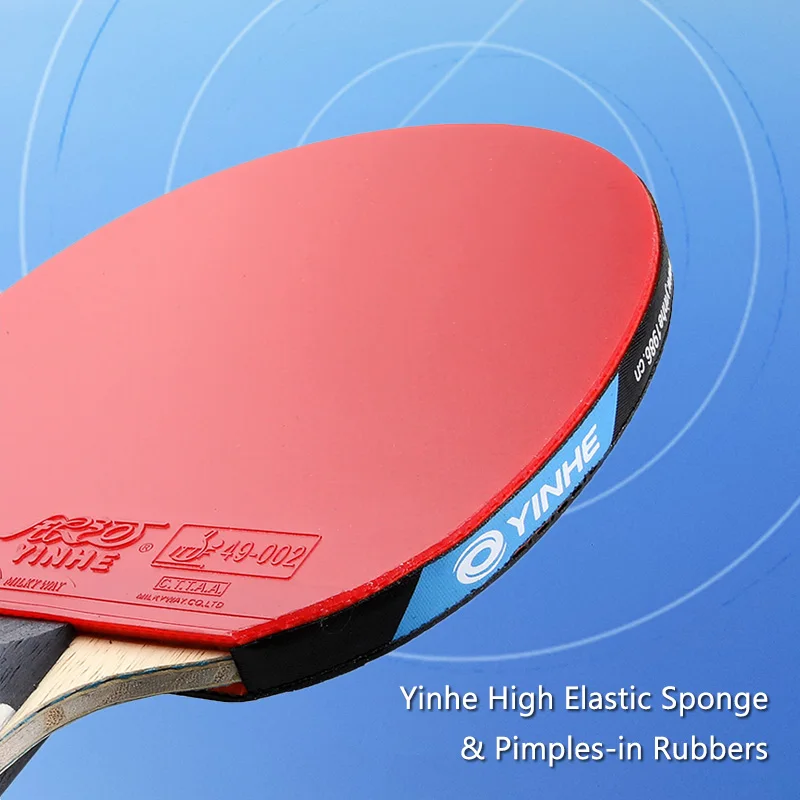 Yinhe-raqueta de Ping Pong 10-star 10B, raqueta de tenis de mesa de carbono para ataque rápido intermedio con Control fino