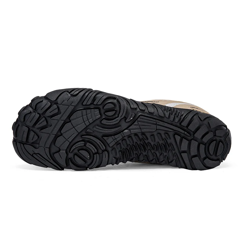 Zapatos de punta ancha de gran tamaño para hombre, calzado deportivo informal para senderismo y ciclismo al aire libre, cordones, suela de goma antideslizante, zapatos Yijiao