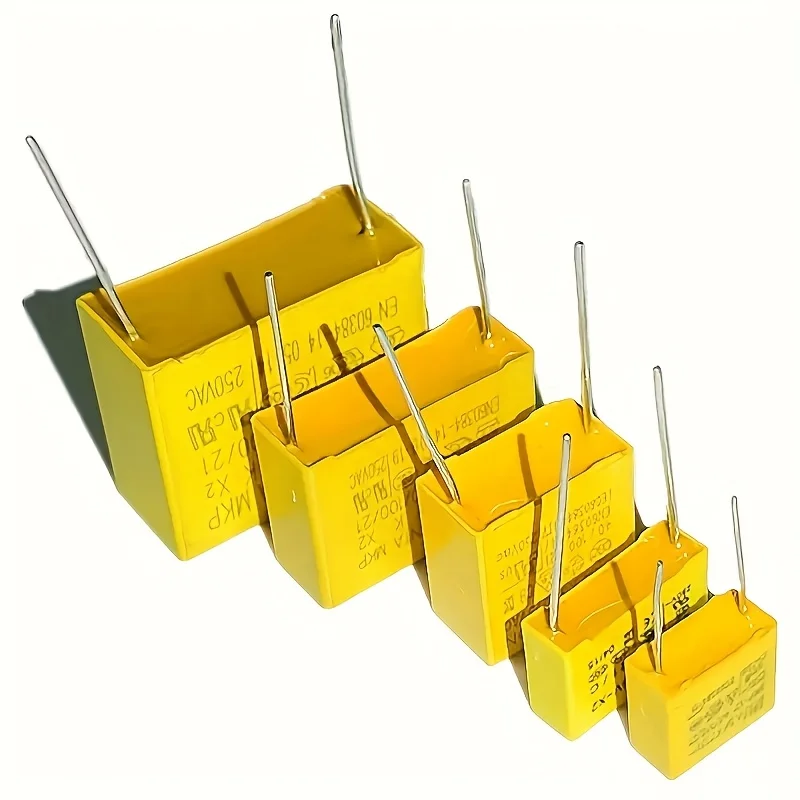 160PCS 18Values X2 Condensador de seguridad 275VAC 102K-225K 1NF ~ 2.2UF Kit surtido