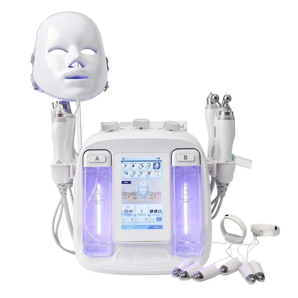 Máquina Multifuncional AOKO, Gran Venta, Cuidado Facial con Oxígeno e Hidroterapia, Limpieza de la Piel, 10 en 1