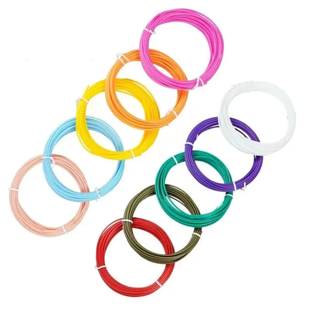 Bolígrafo de impresión 3D PLA PCL, consumibles de color, filamento de plástico de seguridad sin olor, diámetro de 100mm, 9M/25M/50M/1,75 M