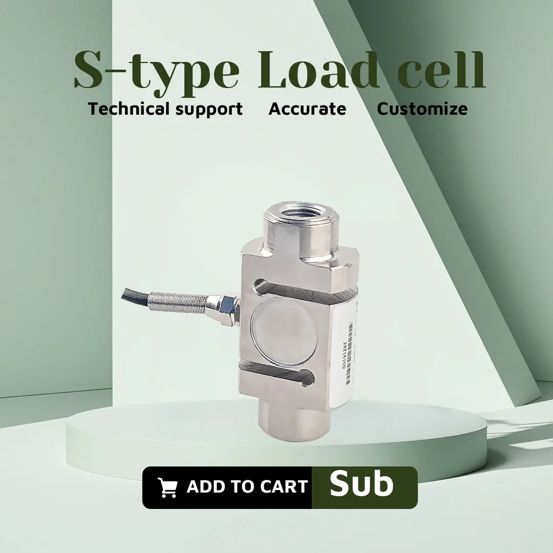 BENGBUZZYQ Célula de carga tipo S de columna, sensor de compresión de tensión de 50 kg ~ 100 t, acero inoxidable, IP66, sensor de peso industrial