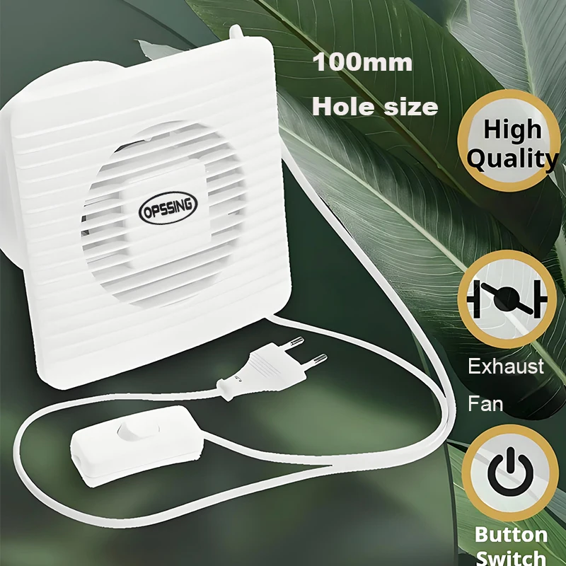 220V UE/REINO UNIDO/AU 4 "6" Extractor de aire eléctrico inodoro potente Extractor silencioso pared del hogar cocina Inbline conducto ventilador de ventilación