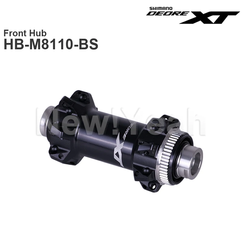 Grupo de bujes SHIMANO DEORE XT M8110 Buje delantero 100/110x15 mm y eje trasero FREEHUB 142/148x12 mm E-THRU - Radios rectos 12 velocidades
