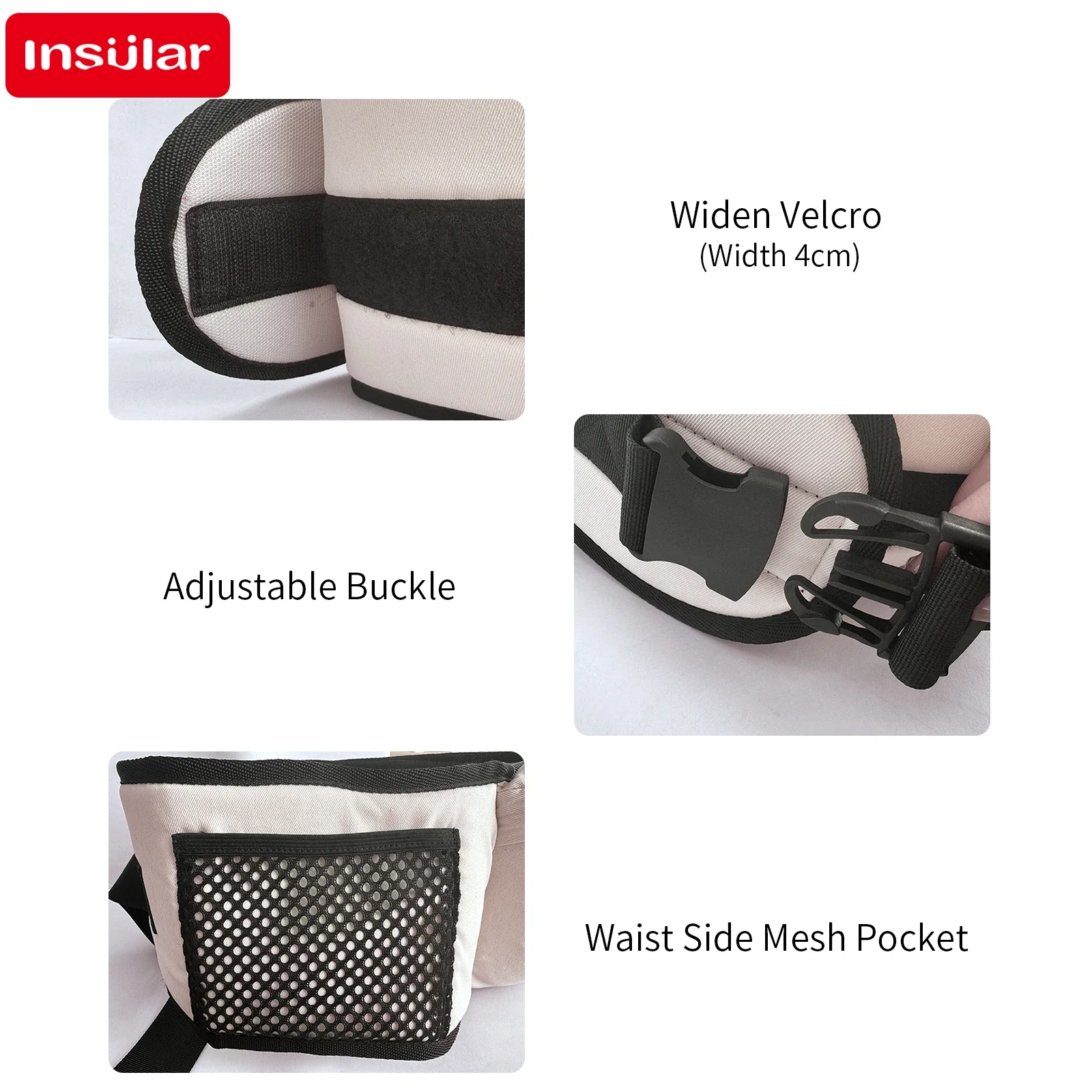 Portabebés, taburete de cintura, caminantes, cabestrillo para bebé, cinturón de sujeción, mochila, cinturón de asiento de cadera, asiento de cadera infantil ajustable para niños