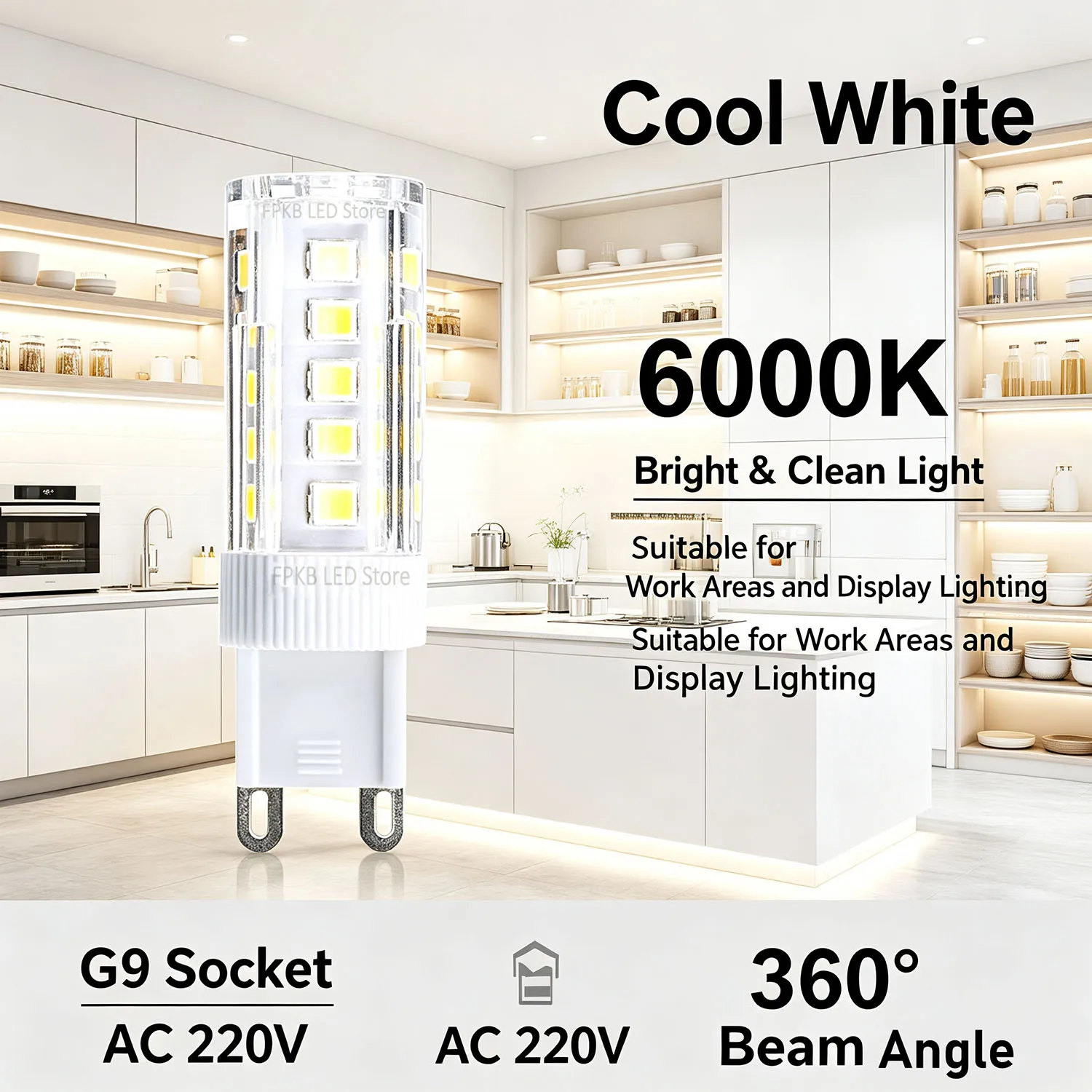 Lámpara LED G9 de 7W, 9W, 12W, 15W, 18W, AC 220V, Bombilla LED SMD 2835, Reemplazo de Lámpara Halógena de 30/40W, Luz LED Tipo Maíz para el Hogar