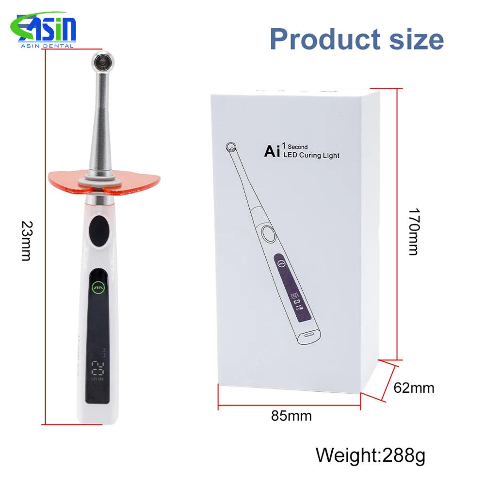 Lámpara de curado de luz Dental de fotopolímero de luz LED inalámbrica barata de 1Sec