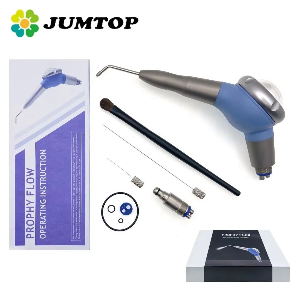 Pulidor Dental de Aire JUMTOP, Cuerpo de Titanio, Herramienta de Pulido para Limpieza Dental y Eliminación de Manchas