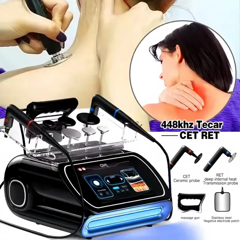 Máquina de Terapia Tecar RF 3 en 1 de 448KHZ, RET CET, Diatermia, Adelgazamiento Corporal, Alivio del Dolor, Reafirmación de la Piel, INDIBA Deep Care 2025