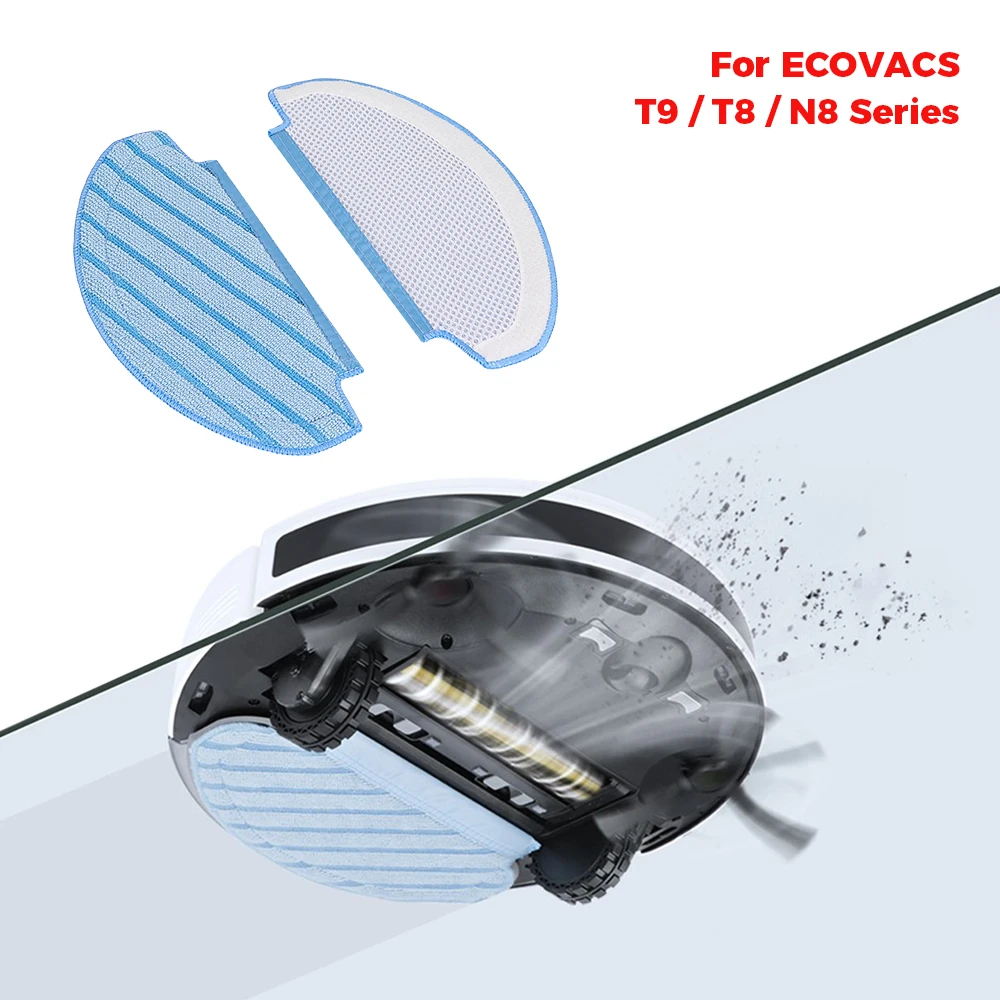 Para Ecovacs Deebot Ozmo T8 AIVI T8 Max N8 Pro Plus/ N8 Pro T9 aspiradora paños de fregona de superfibra almohadillas de fregona lavables