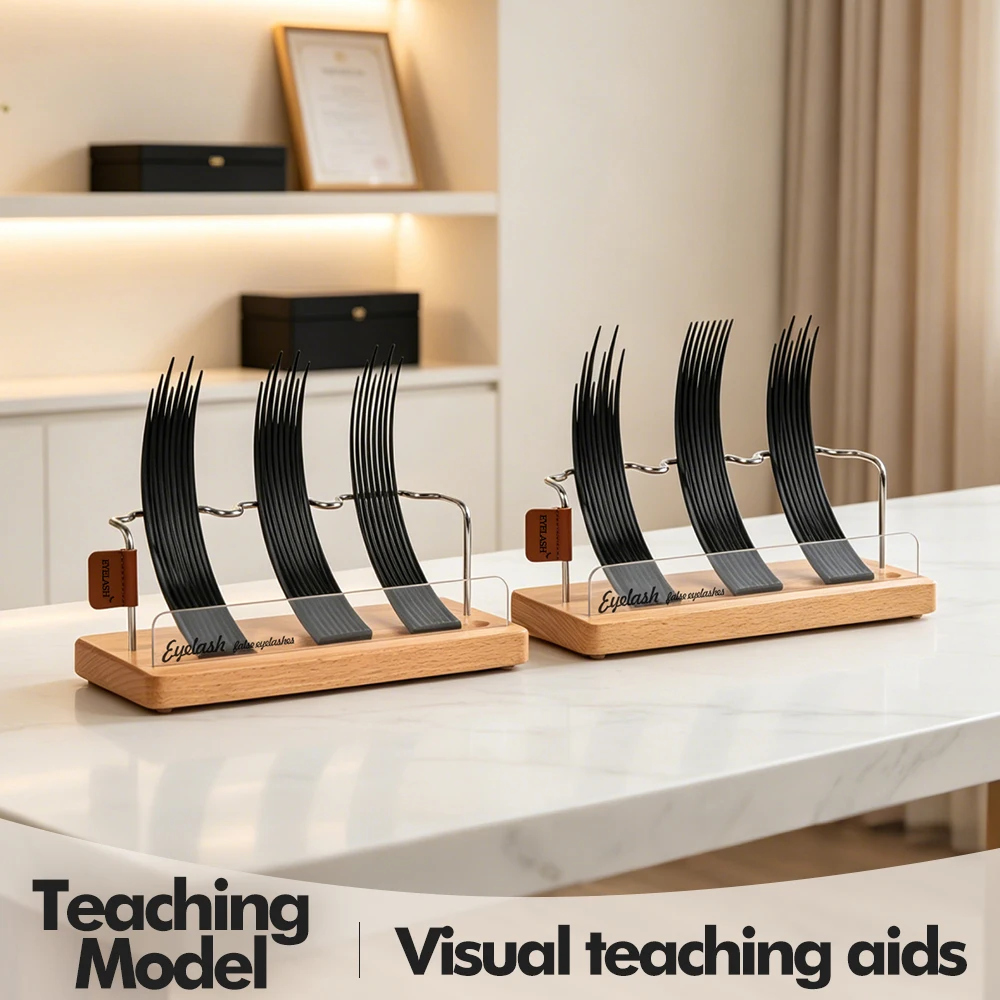 Modelo de Práctica para Extensión de Pestañas para Mujeres, 5 Estilos, Soporte de Exhibición de Pestañas, Herramienta de Entrenamiento para Salón de Belleza, Ayuda Didáctica para el Ciclo de Crecimiento de Pestañas