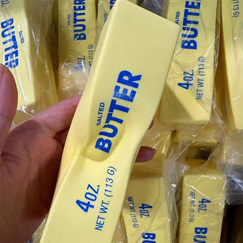 5/1PCS Juguete antiestrés elástico blando con forma de barra de mantequilla, juguete de queso para aliviar el estrés, juego de descompresión, juguete de broma para apretar para aliviar la ansiedad