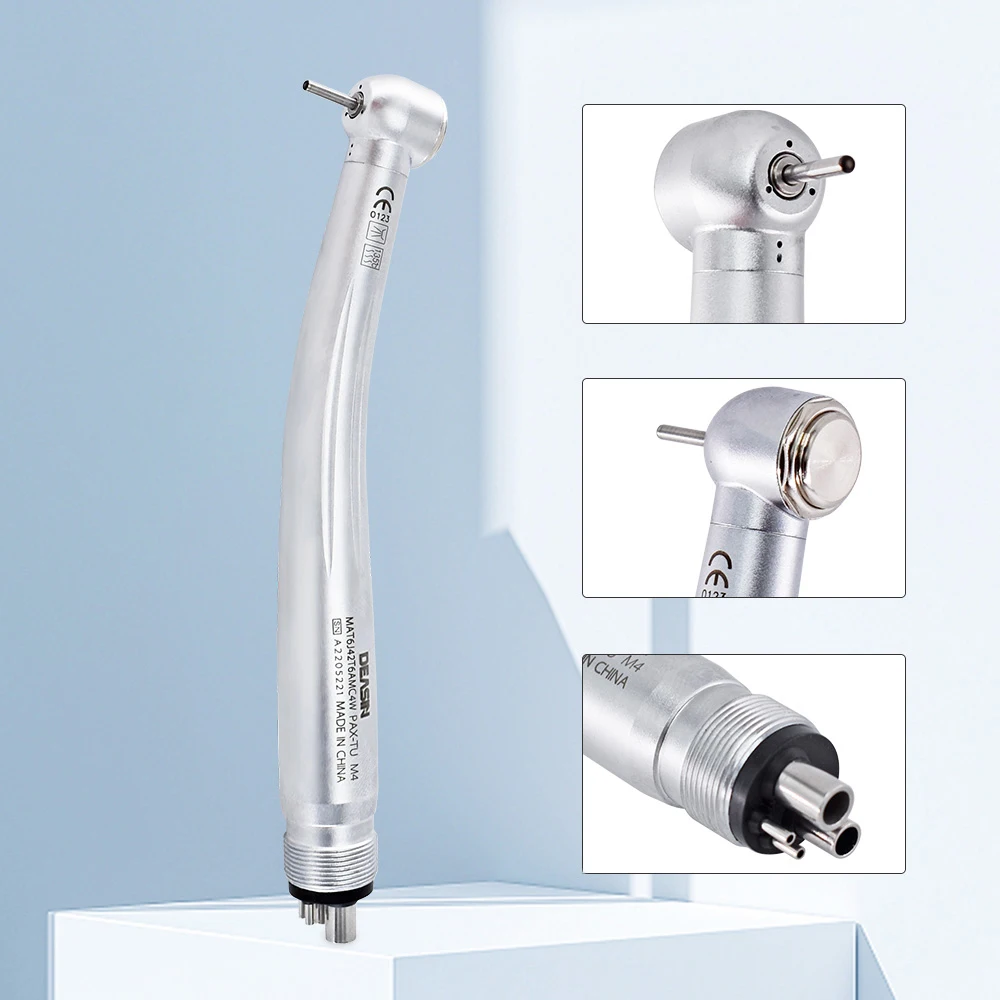DEASIN Dental MAX pieza de mano de alta velocidad generador electrónico de autoalimentación botón pulsador cartucho de turbina de aire máximo Rotor 2/4 agujeros odontología