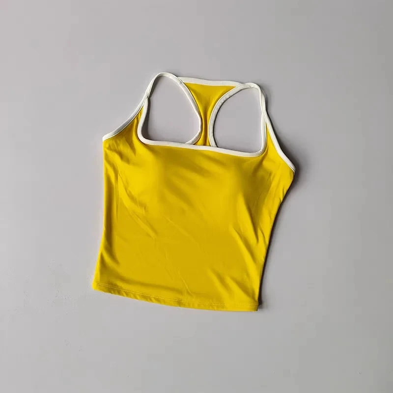 Camiseta sin mangas de Pilates para mujer, Sujetador deportivo de realce, sujetadores de Fitness transpirables huecos, chaleco de Yoga para gimnasio, camisetas sexis para correr, ropa deportiva