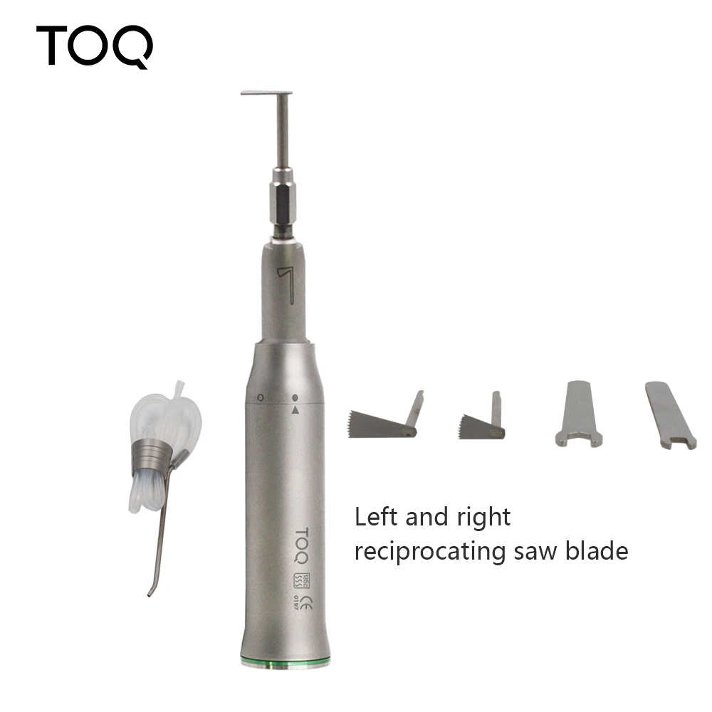 Kit de sierra recíproca dental para cirugía oral, acero inoxidable, cuchillas reemplazables, conducto de agua externo, compatible con motor tipo E