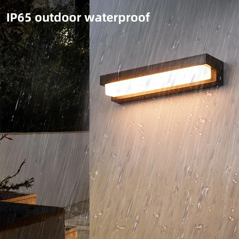 Luces LED solares para exteriores, decoración impermeable para jardín, balcón, lámpara alimentada por energía Solar, porche, escaleras, ahorro de energía, luz de pared de tres colores