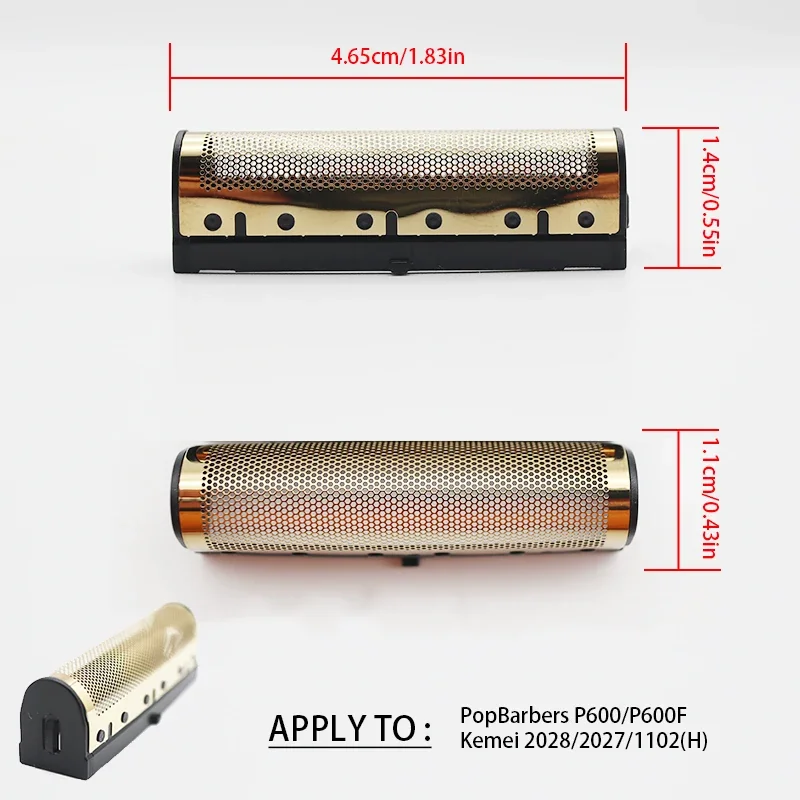2 uds cuchilla de repuesto original de red para P600 KM-2028 1102 cortadora de pelo cabezal de cuchillo de corte accesorios de piezas de afeitado de barba