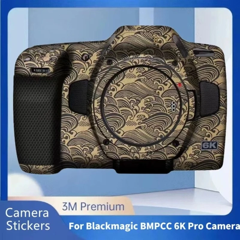 Para Blackmagic BMPCC 6K Pro cámara cuerpo pegatina abrigo envoltura película protectora Protector vinilo calcomanía piel BMP CC 6K PRO