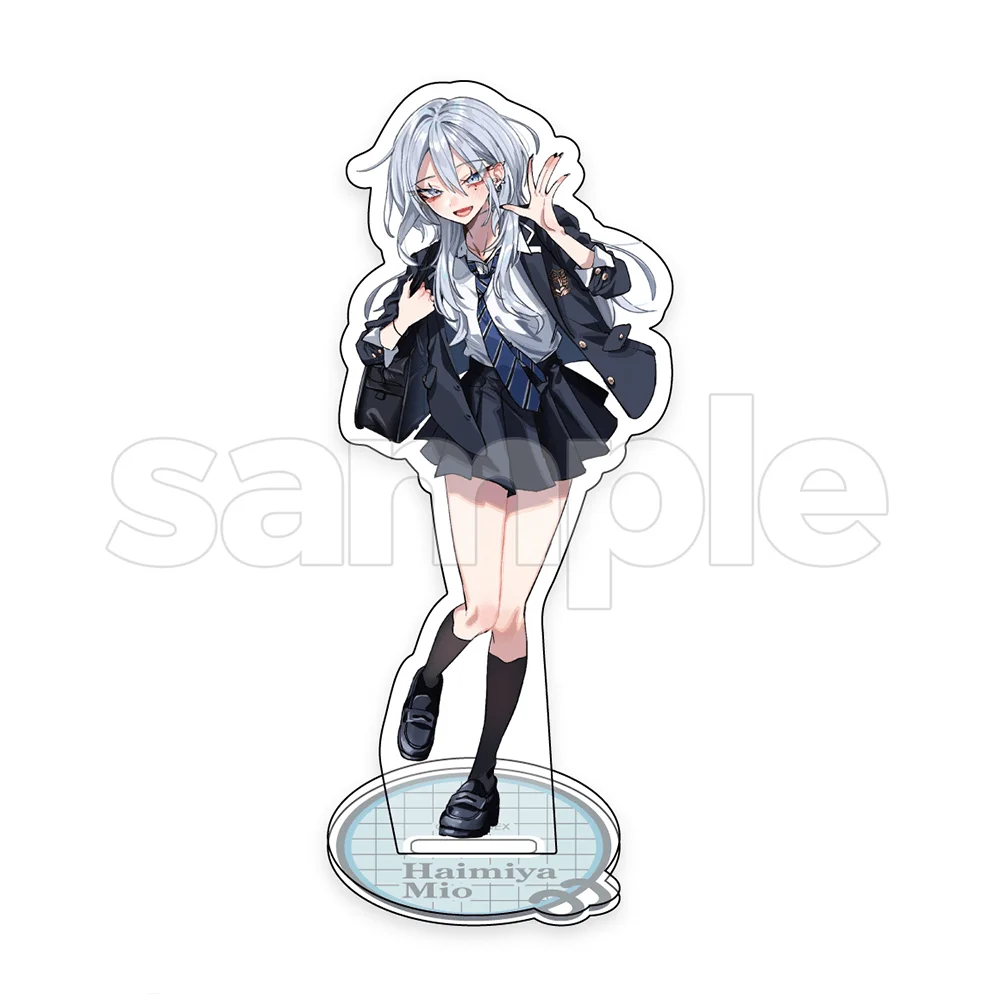 Haimiya Senpai es Aterradora Pero Encantadora, Haimiya Mio, Soporte de Acrílico de 15 cm, Llavero, Sudadera Negra, Atuendo de Caja de Ramen, Decoración de Mesa, Regalo