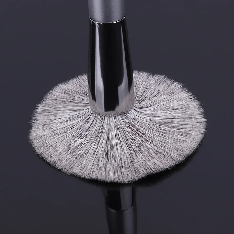 KLINA 12 Uds Kit de brochas de maquillaje profesional Natural pelo de cabra base en polvo contorno sombra de ojos herramientas de maquillaje de labios para mujeres