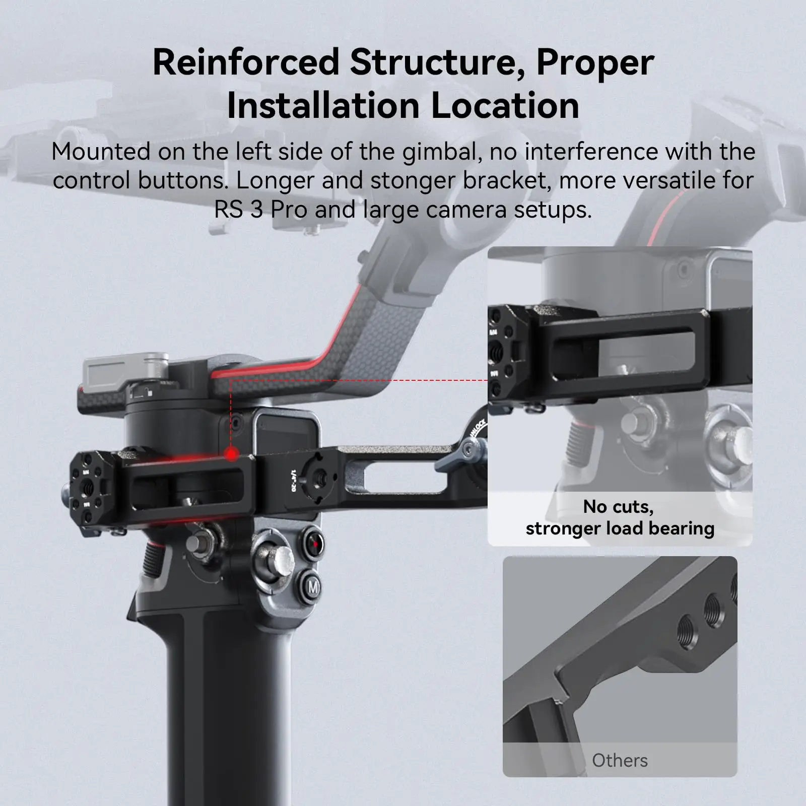 Empuñadura Ajustable SmallRig para DJI RS 2 / RS 3 / RS 3 Pro / RS 3 Mini / RS 4 Pro / RS 4 / RS 4 Mini / RS 5 Gimbal