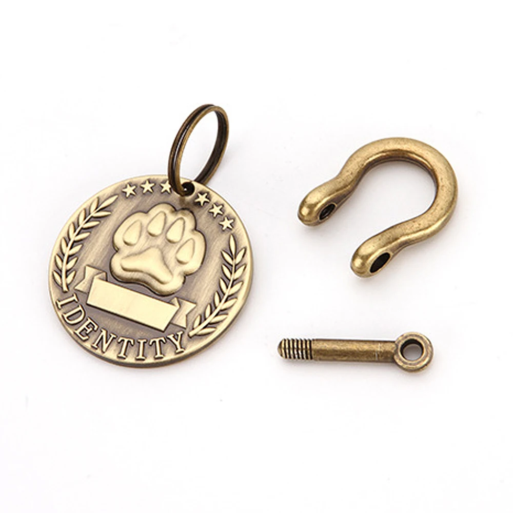 Etiquetas de identificación personalizadas para perros, placas de identificación para perros con grabado gratuito, collar personalizado para perros, etiqueta con nombre para gatos y perros, placa de identificación antipérdida para mascotas.
