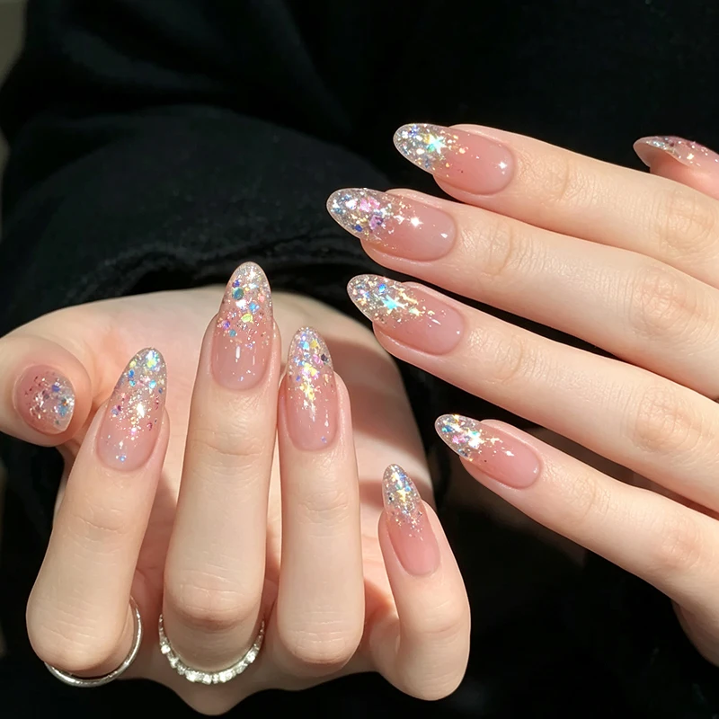 BORN PRETTY 1/2 piezas 5ml Esmalte de Uñas en Gel con Purpurina y Lentejuelas, Barniz Semipermanente Removible LED UV, Suministros para Uñas