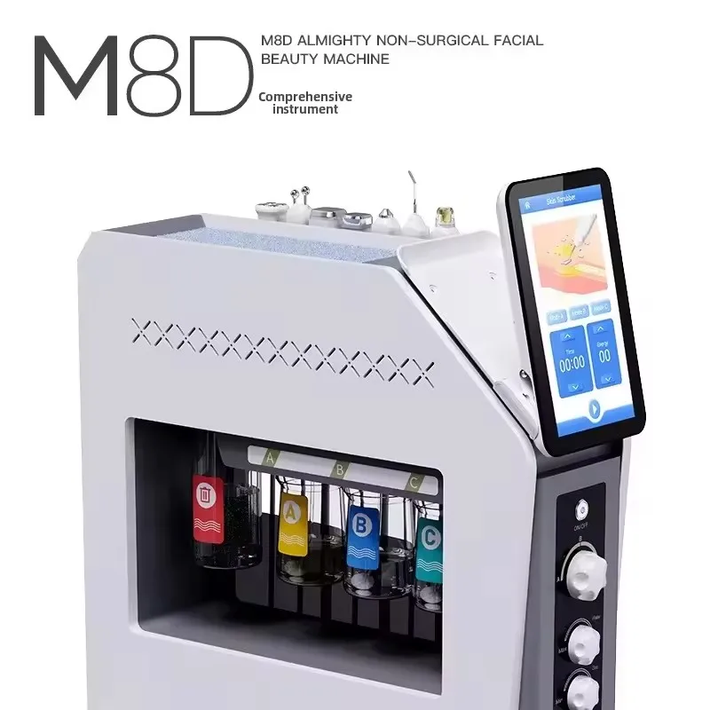 Dispositivo de Belleza para Limpieza Profunda de la Piel, Hidrodermoabrasión con Chorro de Agua y Oxígeno para Eliminar Arrugas, Máquina de Cuidado Facial con Agua