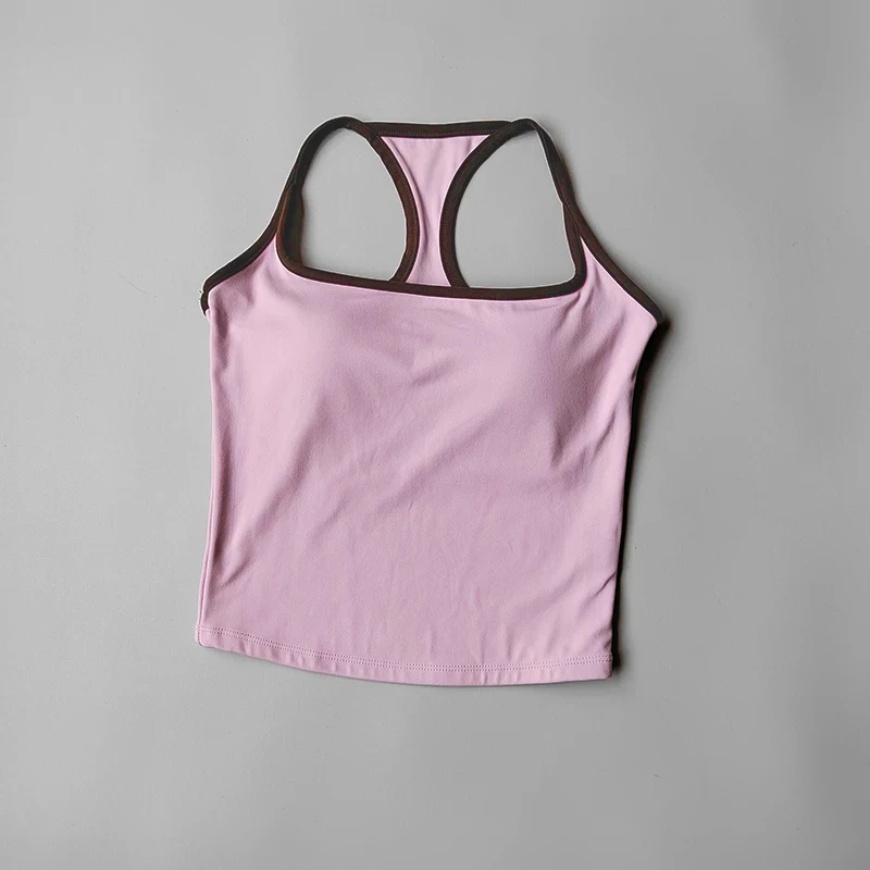Camiseta sin mangas de Pilates para mujer, Sujetador deportivo de realce, sujetadores de Fitness transpirables huecos, chaleco de Yoga para gimnasio, camisetas sexis para correr, ropa deportiva