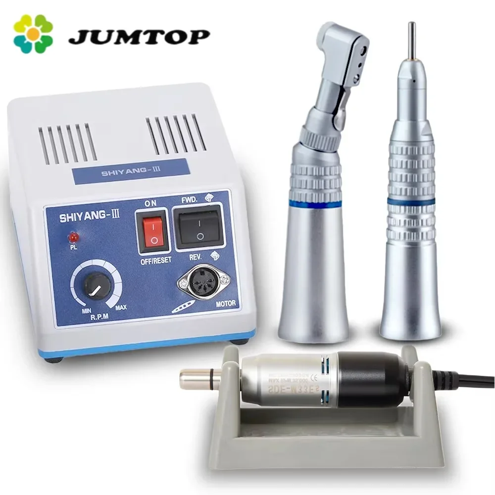 JUMTOP Dental N3 micromotor eléctrico 35000 RPM Micromotor contraángulo pulido recto pieza de mano Motor tipo E
