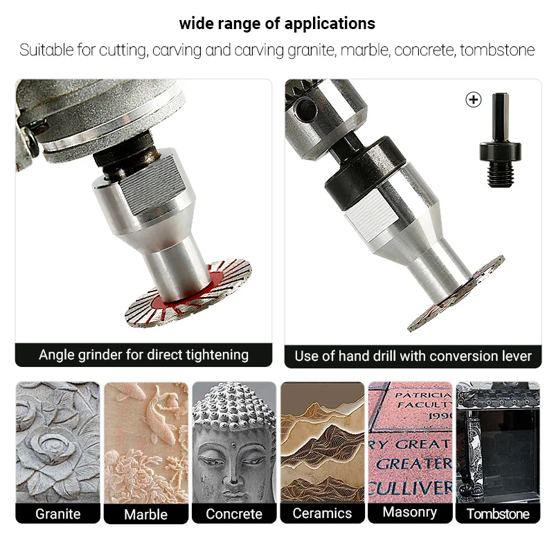 5 Discos de Corte de Diamante Mini M14 M10 para Granito, Mármol y Piedra, Herramienta para Amoladora Angular, para Tallar, Grabar, Mampostería y Bricolaje