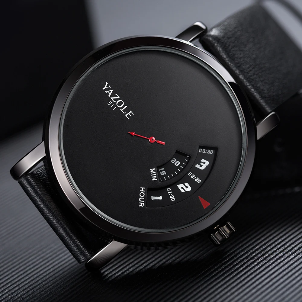 UTHAI CQ57 Reloj de cuarzo para hombre, reloj con correa de cuero, deportes, negocios, ocio, marca superior resistente al agua, reloj simple para hombre