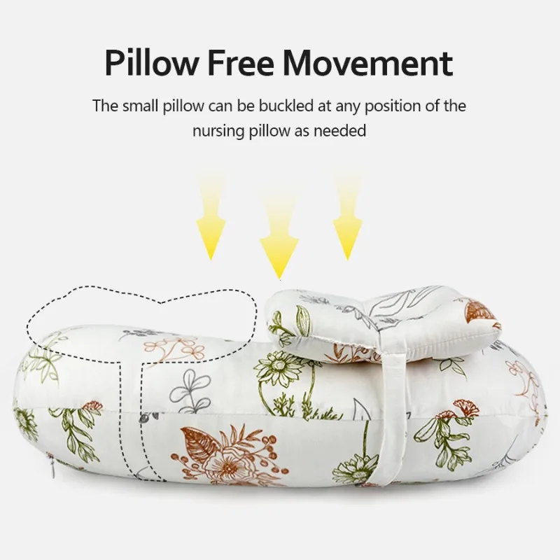 Almohada de Lactancia en Forma de U - Multifuncional con Funda Extraíble y Lavable a Máquina - Soporte para Cintura y Cuello para Lactancia