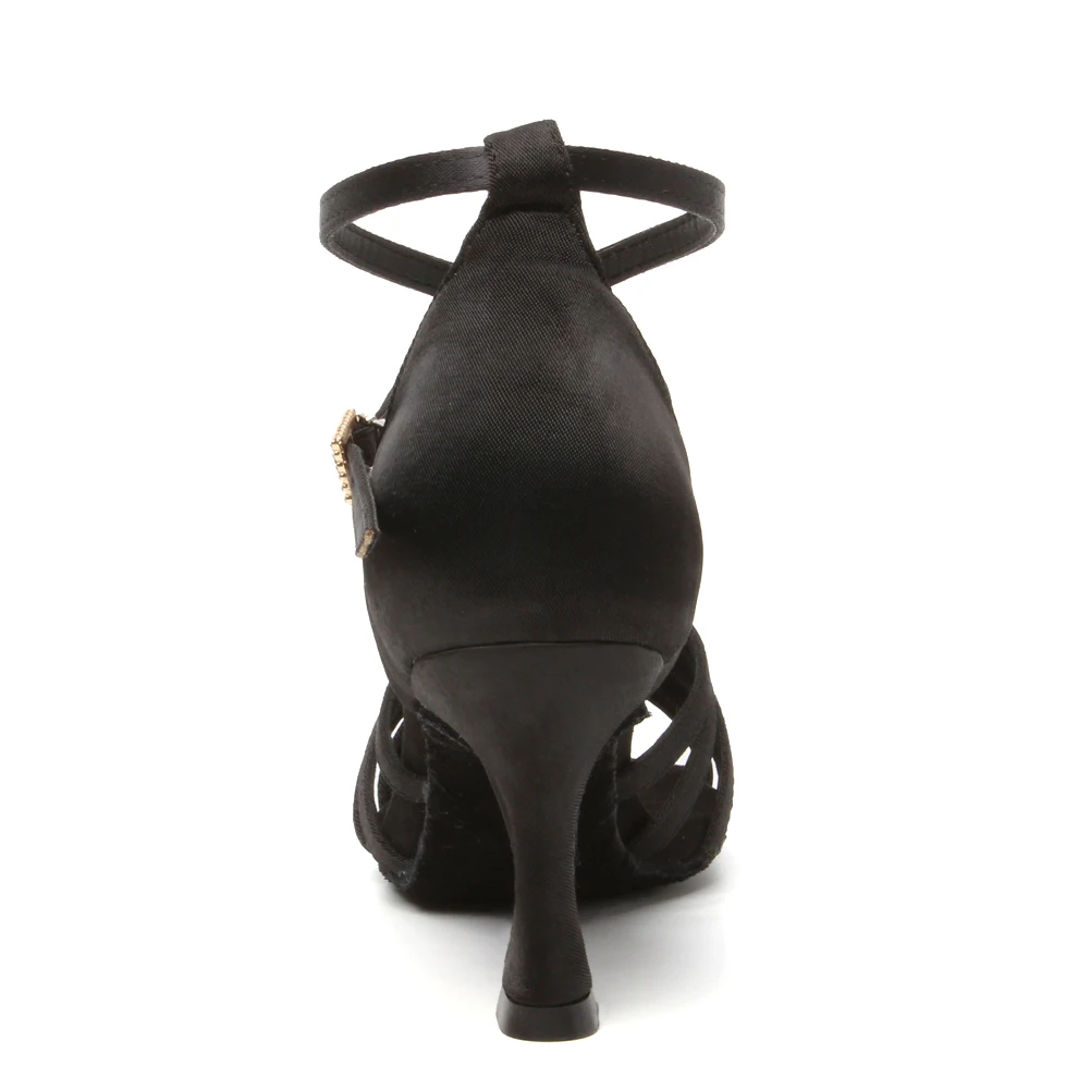 Zapatos de baile latino con suelas de gamuza para mujer, zapatos de baile de Tango Indood, tacones cubanos, tacón alto para fiesta, zapatos de baile de salón, venta al por mayor