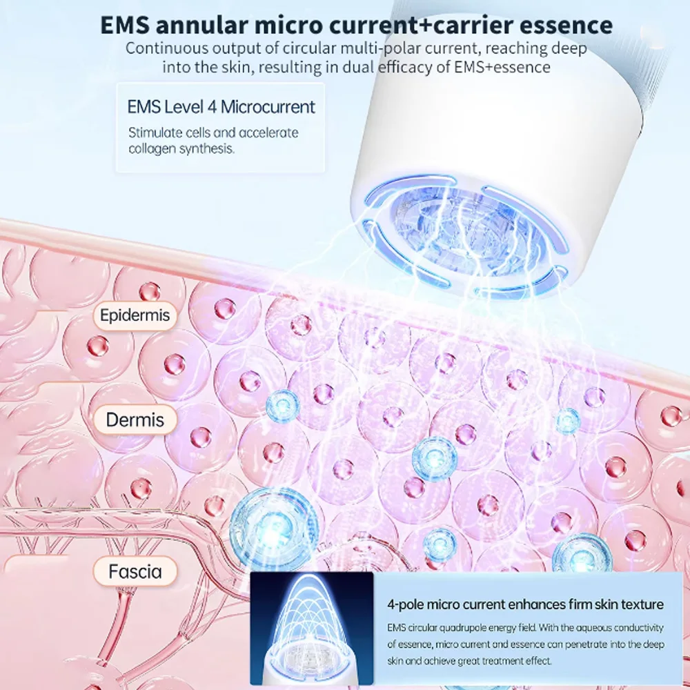 Hidrapen H5 Original con Microagujas y Dispositivo de Infusión de Mesoterapia con Microcorriente EMS de 4 Polos para Reparación de la Piel