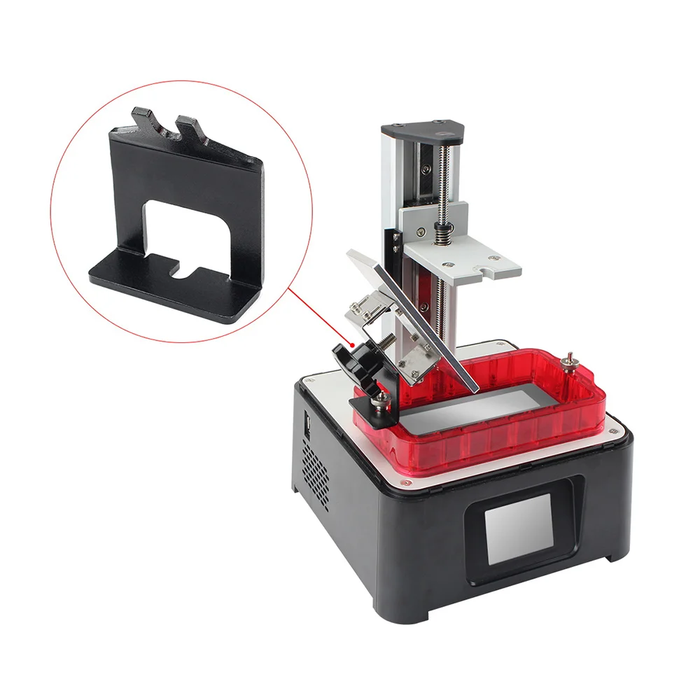 Soporte de caída para impresora 3D, calha de curado con luz de resina metálica, soporte de caída para fotocurado UV LCD Phrozen Sonic Mini de 5,5 ′′/6′′