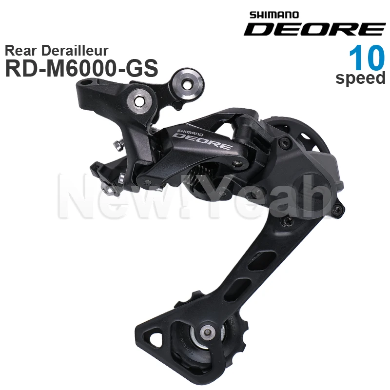 SHIMANO DEORE M6000 Desviador trasero de 10 velocidades RD-M6000-GS RD-M6000-SGS 10- Piezas originales