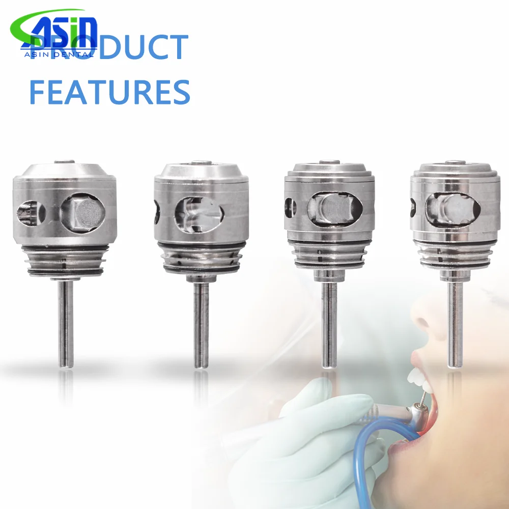 Cartucho dental para rotador de dentista F300/M600L/M700L.M500L DEASIN, cabezal de alta velocidad con botón pulsador LED de fibra óptica y control de torque