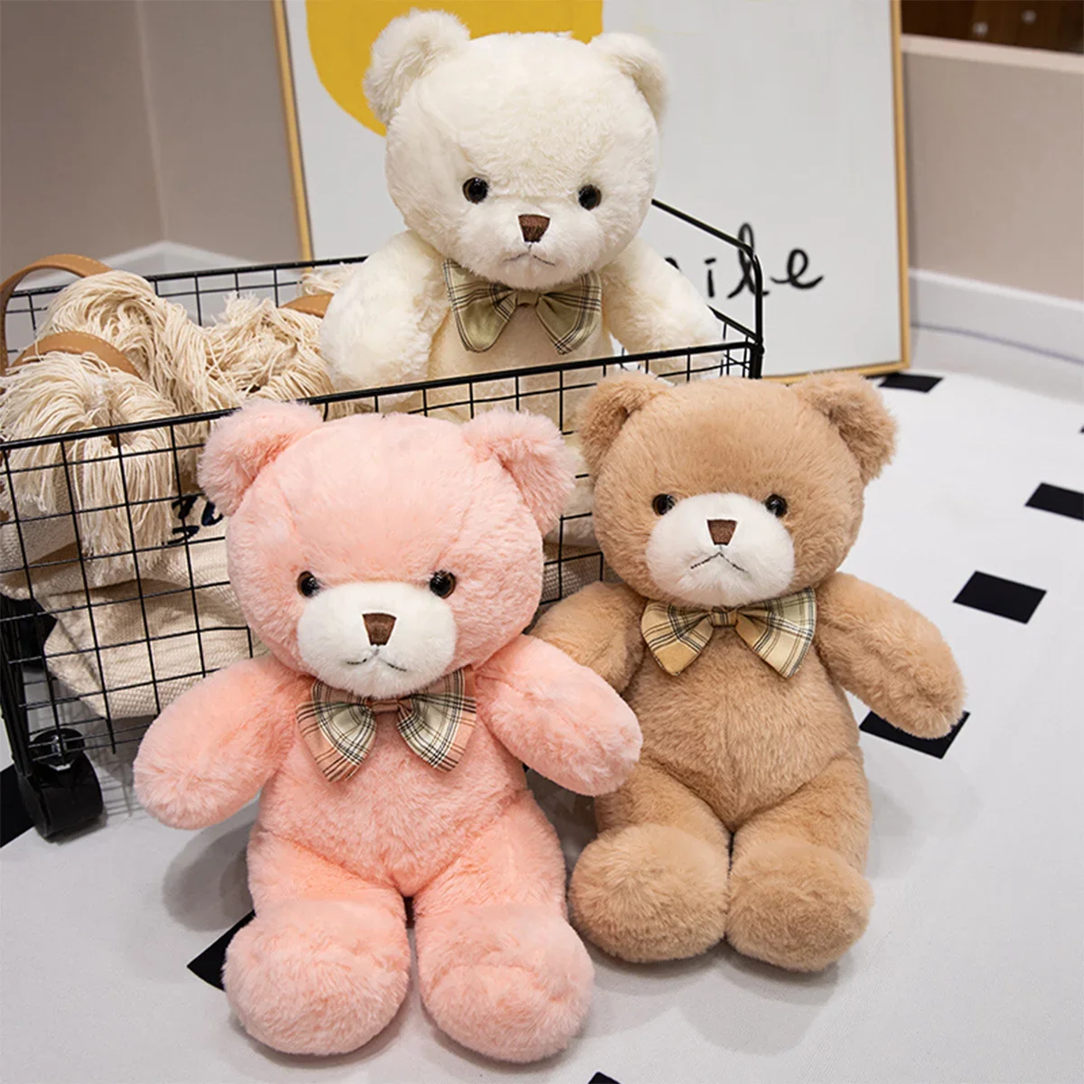 Lindos osos de peluche, juguetes de peluche, oso, peluches de animales, muñecos, oso suave, regalos del Día de San Valentín, fiesta de cumpleaños para niños, decoración del hogar