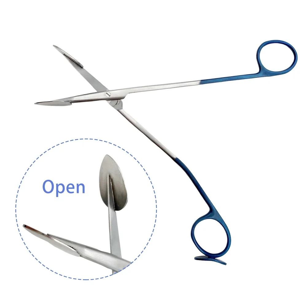 Separador epidérmico facial de 19cm con punta especial súper cizalla herramienta quirúrgica de plástico herramientas para párpados