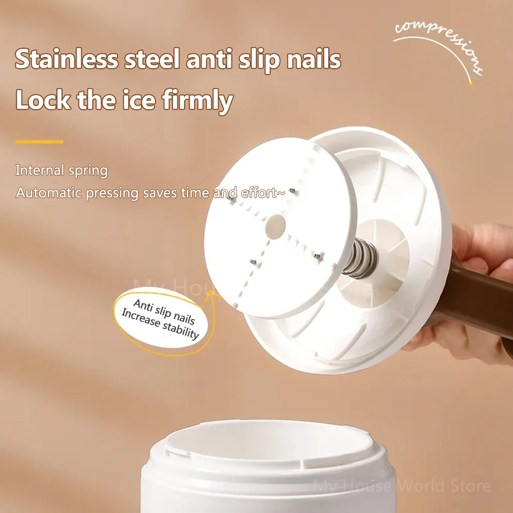 Máquina de hielo raspado, Mini trituradora de hielo manual, máquina para batidos de hielo afeitado, máquina de granizo pequeña portátil para el hogar, herramienta de cocina