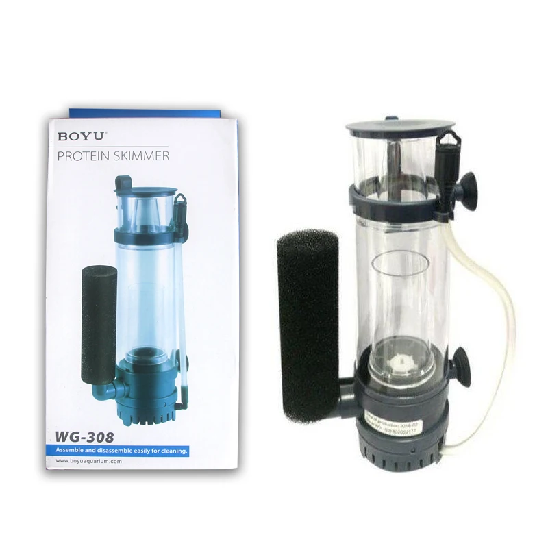 Bomba de sumidero para espumadera de proteínas internas para acuario Nano, 110V, 220VBOYU, WG-308, WG-310, para agua salada, rueda de aguja de arrecife marino, bomba Venturi